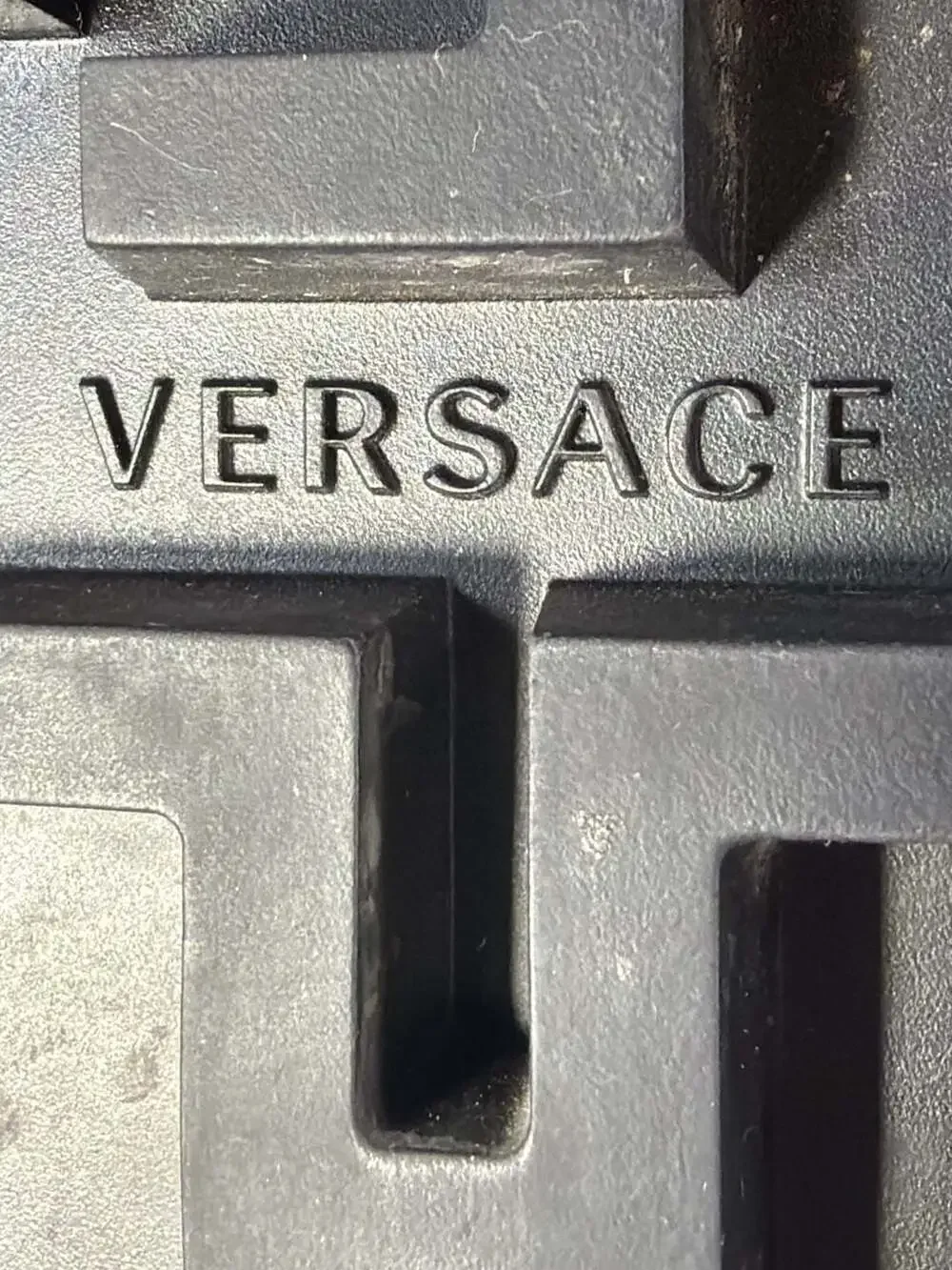 Versace Greca Labyrinth Leather Derby Platform Shoes